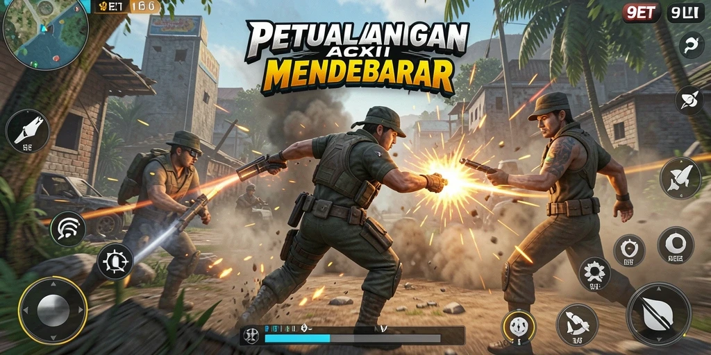 Tampilan aksi mendebarkan dari gameplay 9ET.