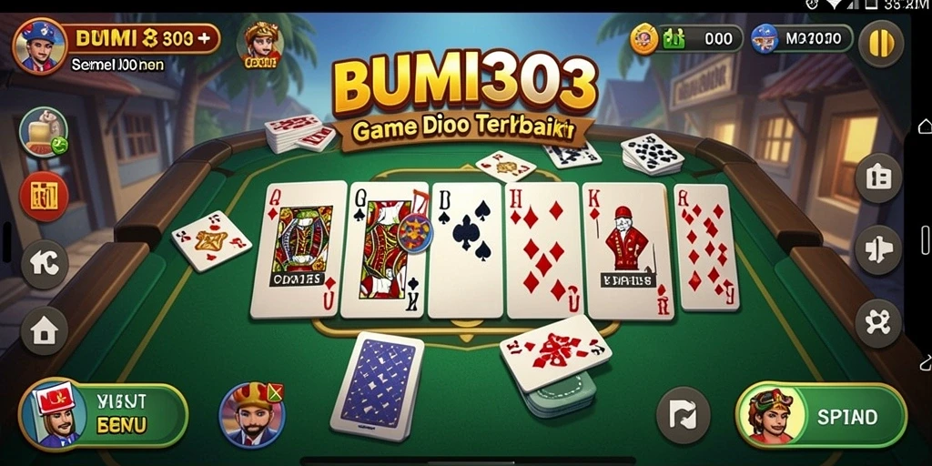 Screenshot BUMI303 menampilkan gameplay Domino yang menarik dan interaktif.