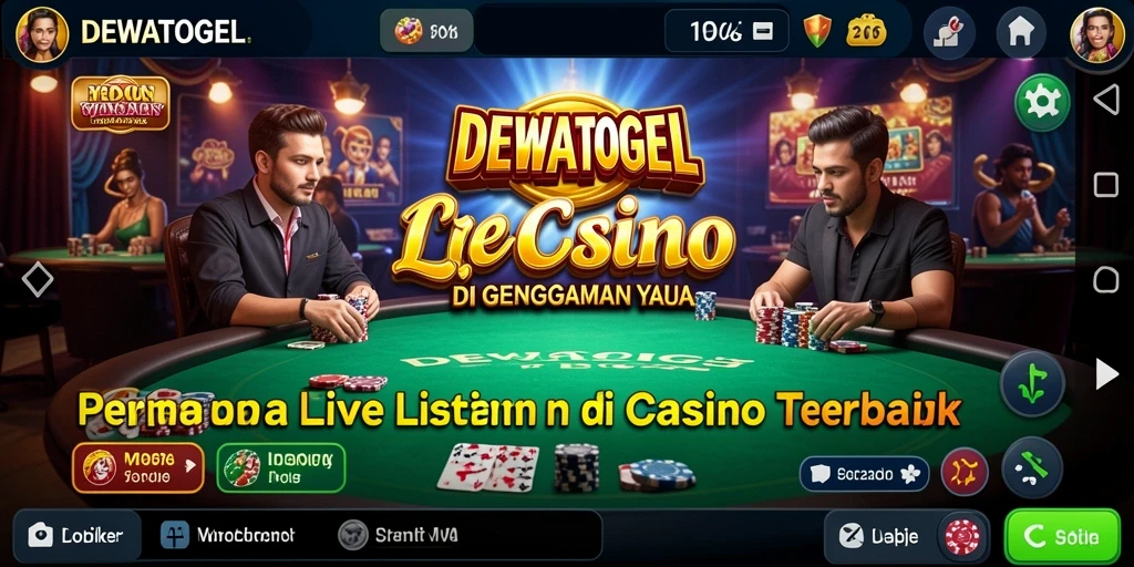 Tampilan gameplay Live Casino yang menarik dan interaktif di DEWATOGEL.