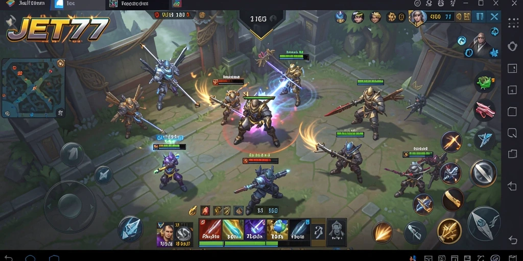Tampilan gameplay JET77 yang menarik dalam genre SLG.