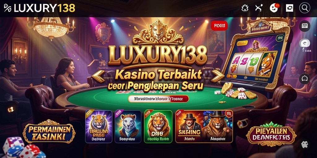Screenshot gameplay LUXURY138 menampilkan suasana Kasino yang mendebarkan.