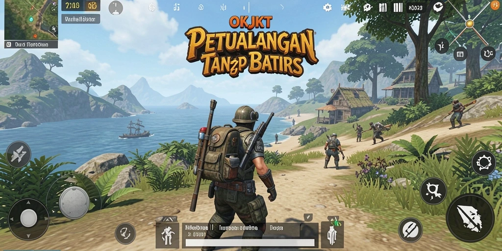 Tangkapan layar gameplay OKJKT menampilkan aksi eksplorasi yang mendebarkan.