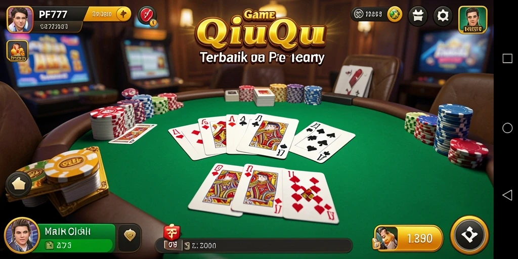 Tampilan gameplay QiuQiu yang seru dalam PF777.