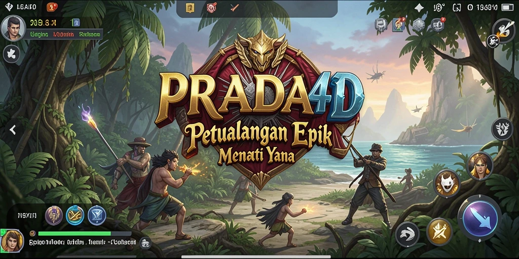 Tangkapan layar gameplay PRADA4D menampilkan aksi petualangan yang seru dan dinamis.