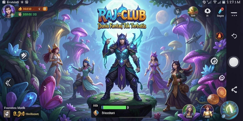 Screenshot gameplay RAJACLUB menampilkan pertarungan seru antar karakter.