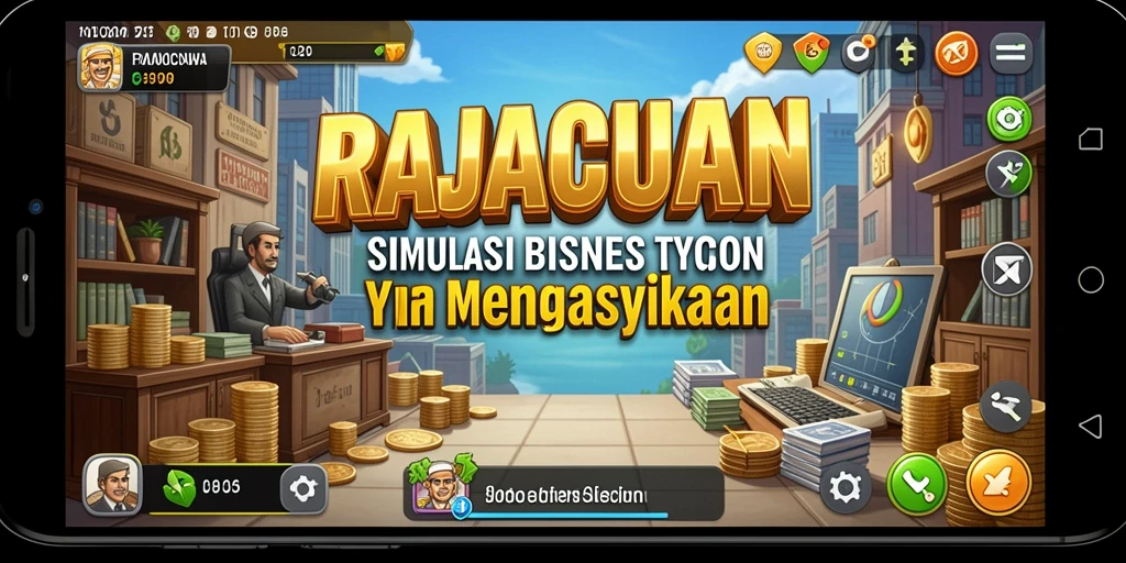 Tangkapan layar gameplay RAJACUAN yang menarik dalam simulasi Tycoon.