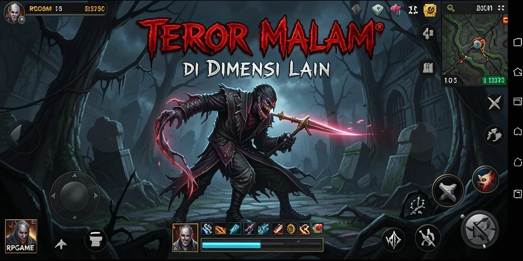 Gameplay RPGAME dengan suasana Horror yang mencekam.