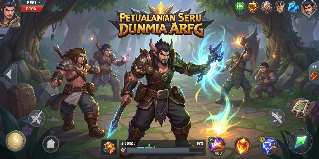Gameplay seru RR89 menunjukkan pertarungan epik di dunia fantasi.