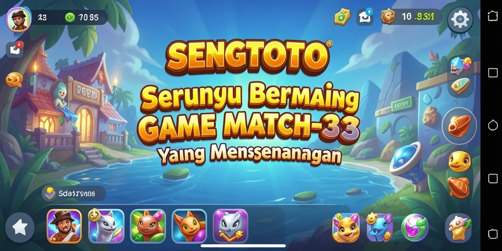 Tampilan gameplay seru dalam SENGTOTO dengan elemen warna-warni.