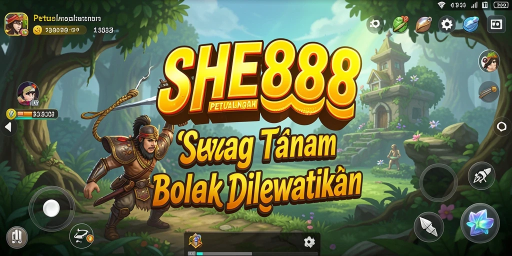 Tampilan gameplay seru dari SHE888 dengan petualangan yang mendebarkan.