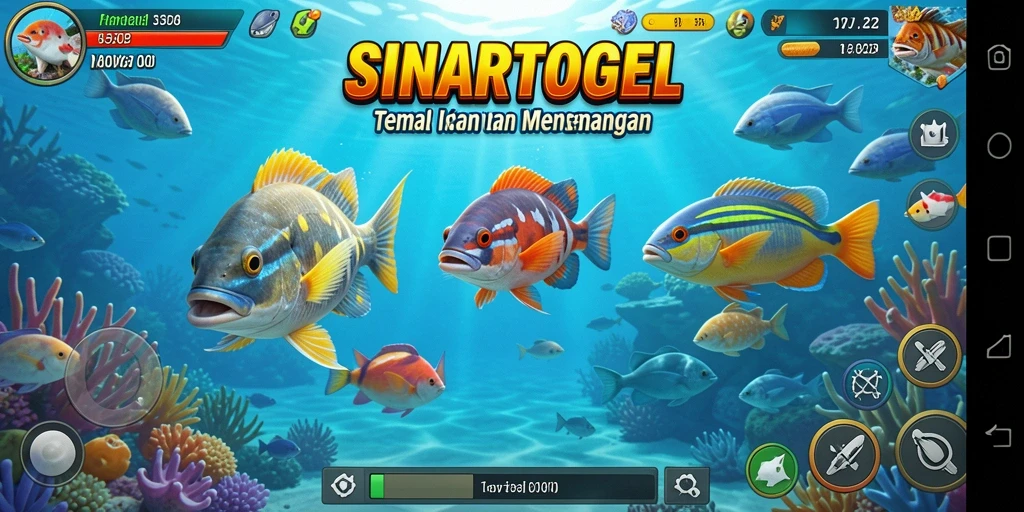 Tangkapan layar utama SINARTOGEL menampilkan aksi seru dalam gameplay Tembak Ikan.