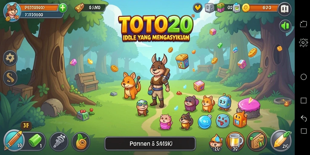 Tampilan gameplay yang menarik dari TOTO20 saat bermain Idle.