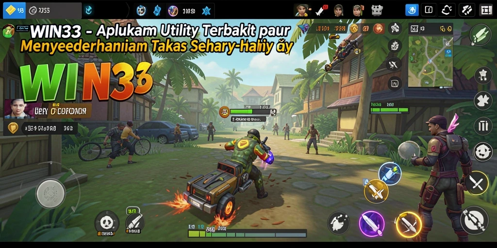 Tampilan antarmuka WIN33 yang bersih dan mudah digunakan.